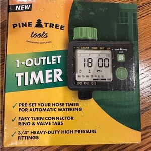 Pine Tree‎ 1-Outlet water Timer NEW